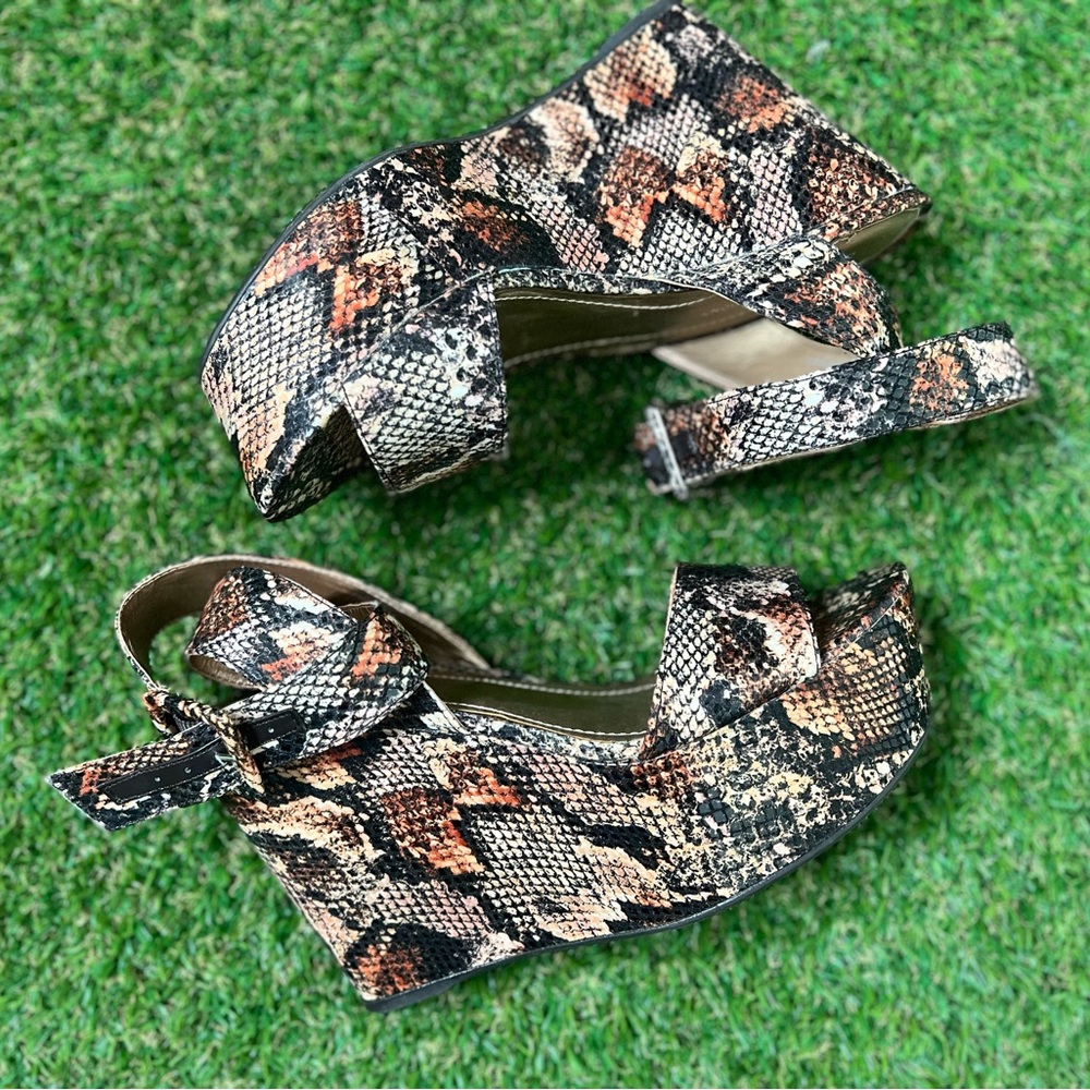Bcbgeneration Snakeskin Wedge - image 1